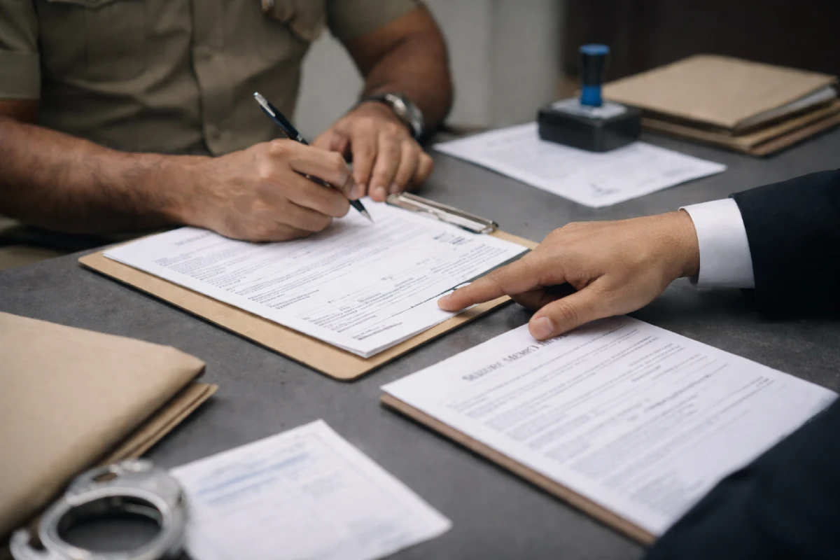 Rights after arrest India: arrest memo, seizure memo, medical check slip