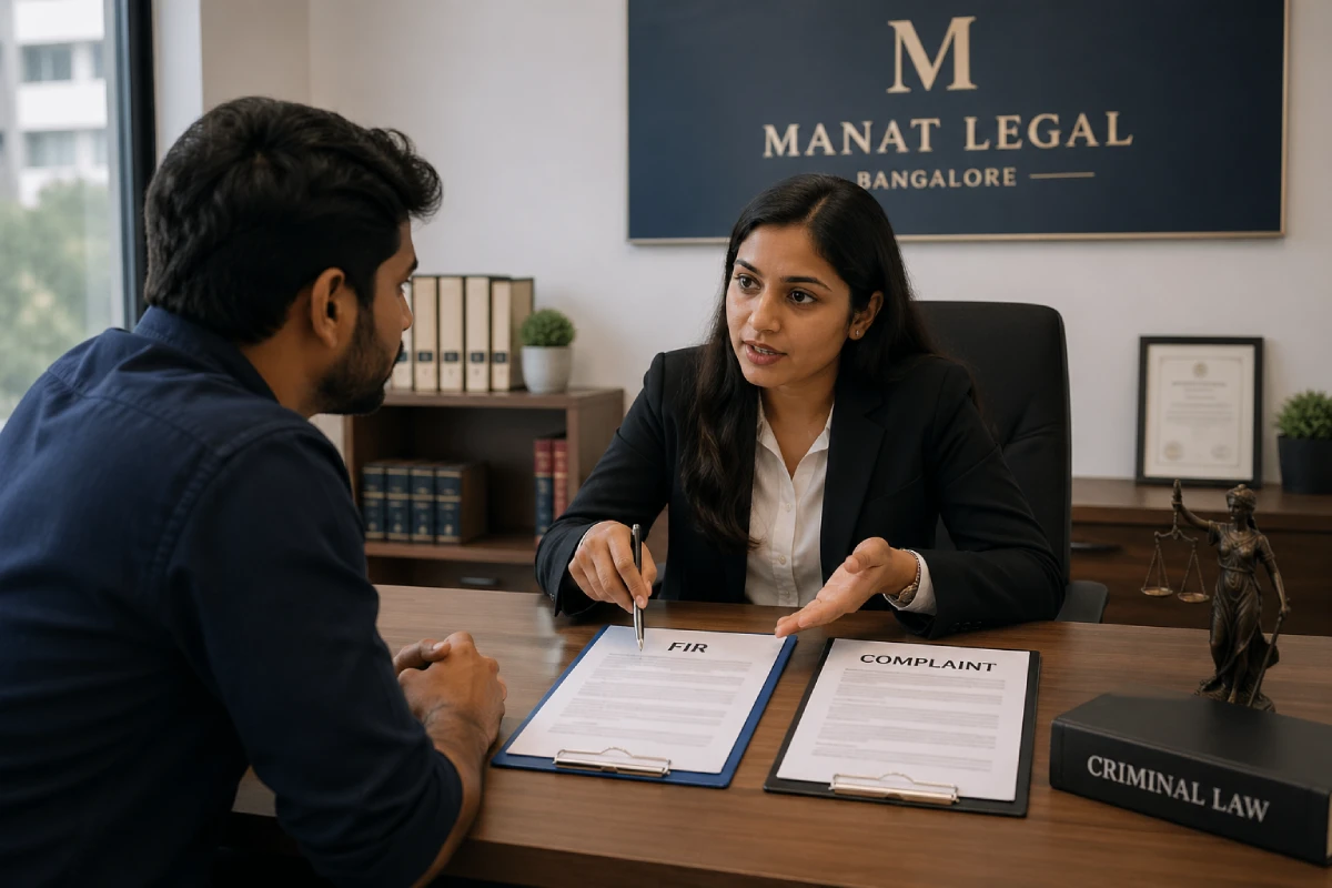 FIR vs complaint explained by Indian lawyer to client
