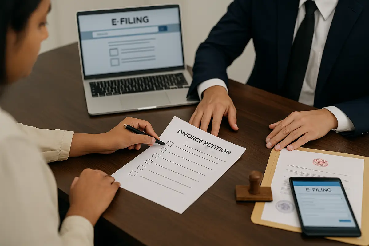 Grounds for Divorce in India: A Comprehensive Legal Guide 8 Lawyer and client reviewing checklist for grounds for divorce in India