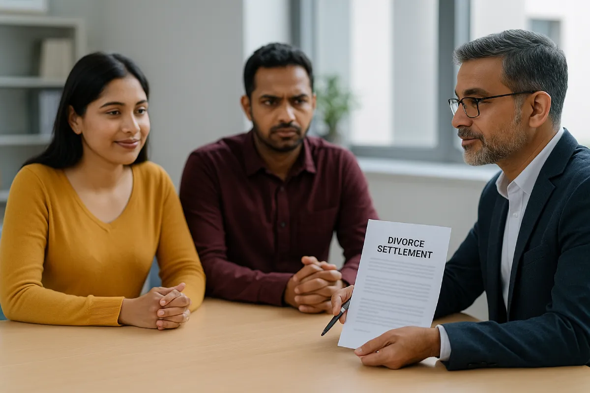 Mutual Consent vs Contested Divorce: lawyer guiding Indian couple