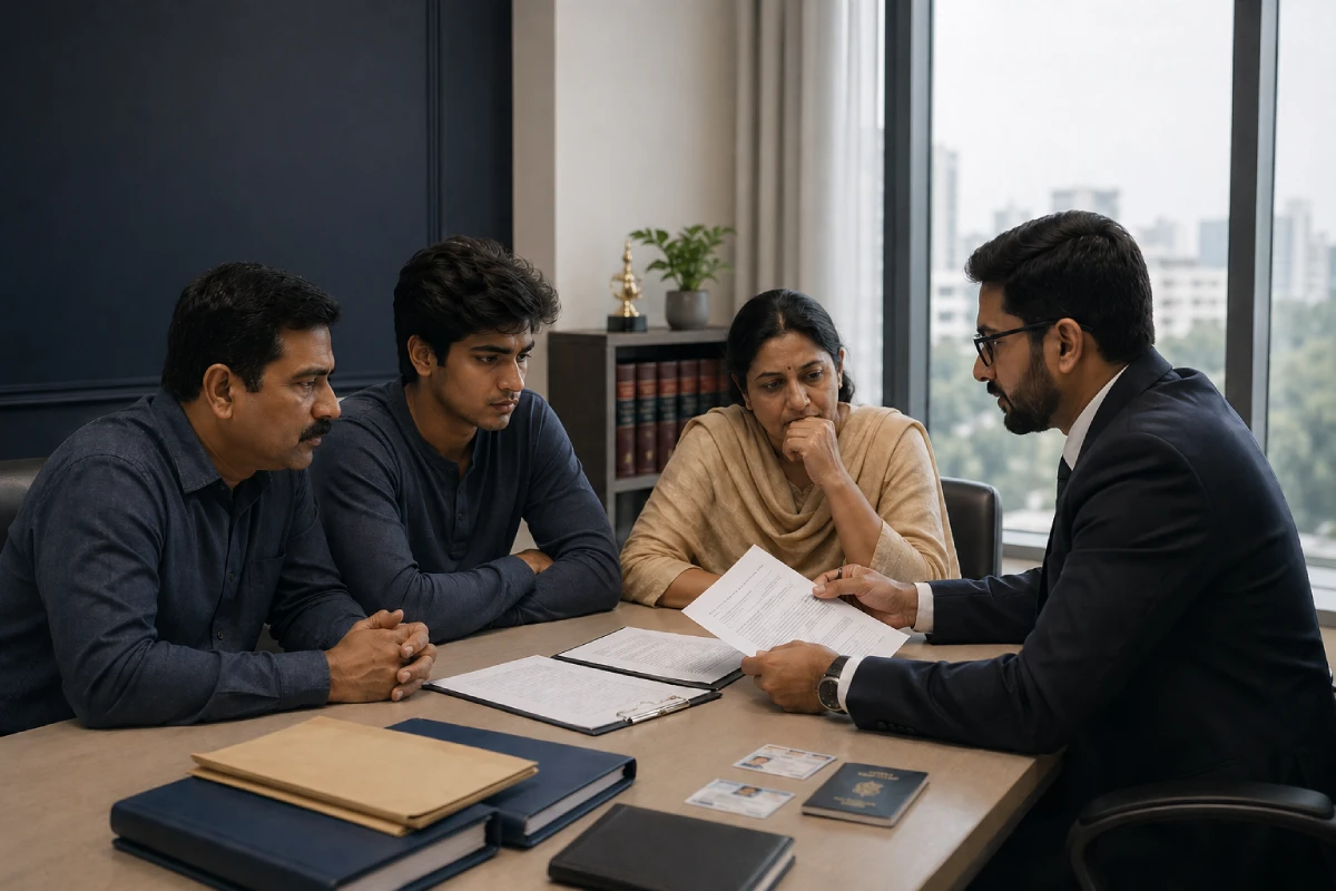 Bangalore family consults lawyer for documents required for bailBangalore family consults lawyer for documents required for bail