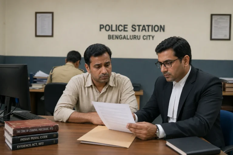 FIR meaning explained by lawyer at Bangalore police station