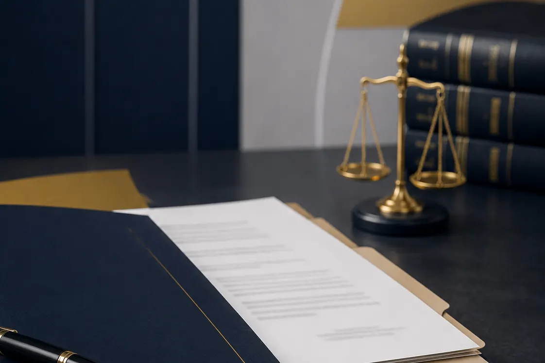 Legal case files and documents for criminal law review