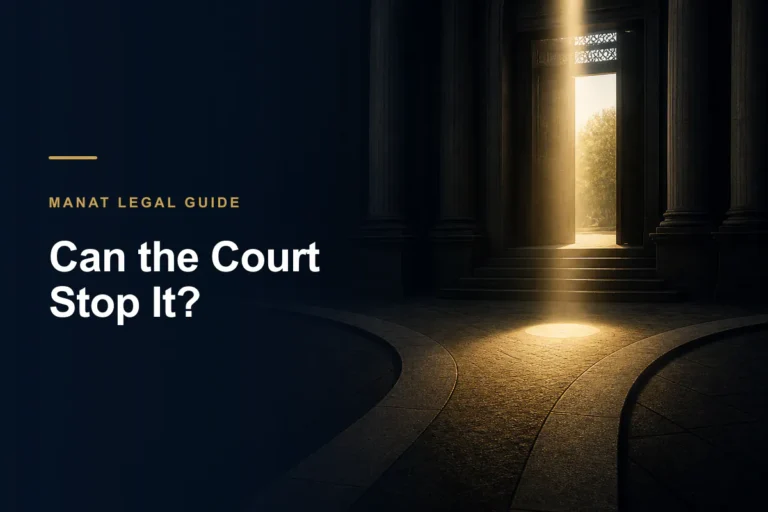 Courthouse pathways illustrating a temporary injunction that preserves the status quo